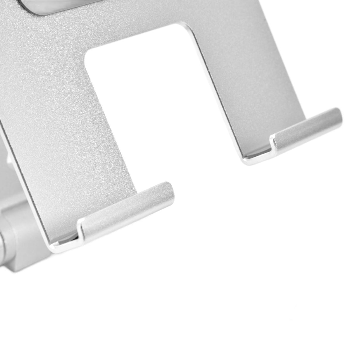Tablet Stand Holder Aluminum Alloy Universal Desktop Adjustable Foldable Phone Tablet Bracket Silver