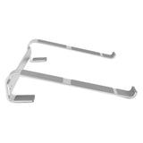 Universal Laptop Stand Heat Dissipation Aluminum Alloy Ergonomic Design Computer Riser Shelf Silver