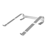Universal Laptop Stand Heat Dissipation Aluminum Alloy Ergonomic Design Computer Riser Shelf Silver - Rear View
