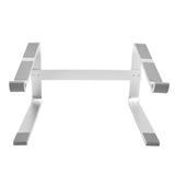 Desktop Laptop Stand Ergonomic Aluminum Alloy Laptop PC Computer Riser Cooling Shelf for Home Office Silver - Front View