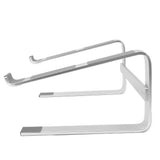 Desktop Laptop Stand Ergonomic Aluminum Alloy Laptop PC Computer Riser Cooling Shelf for Home Office Silver