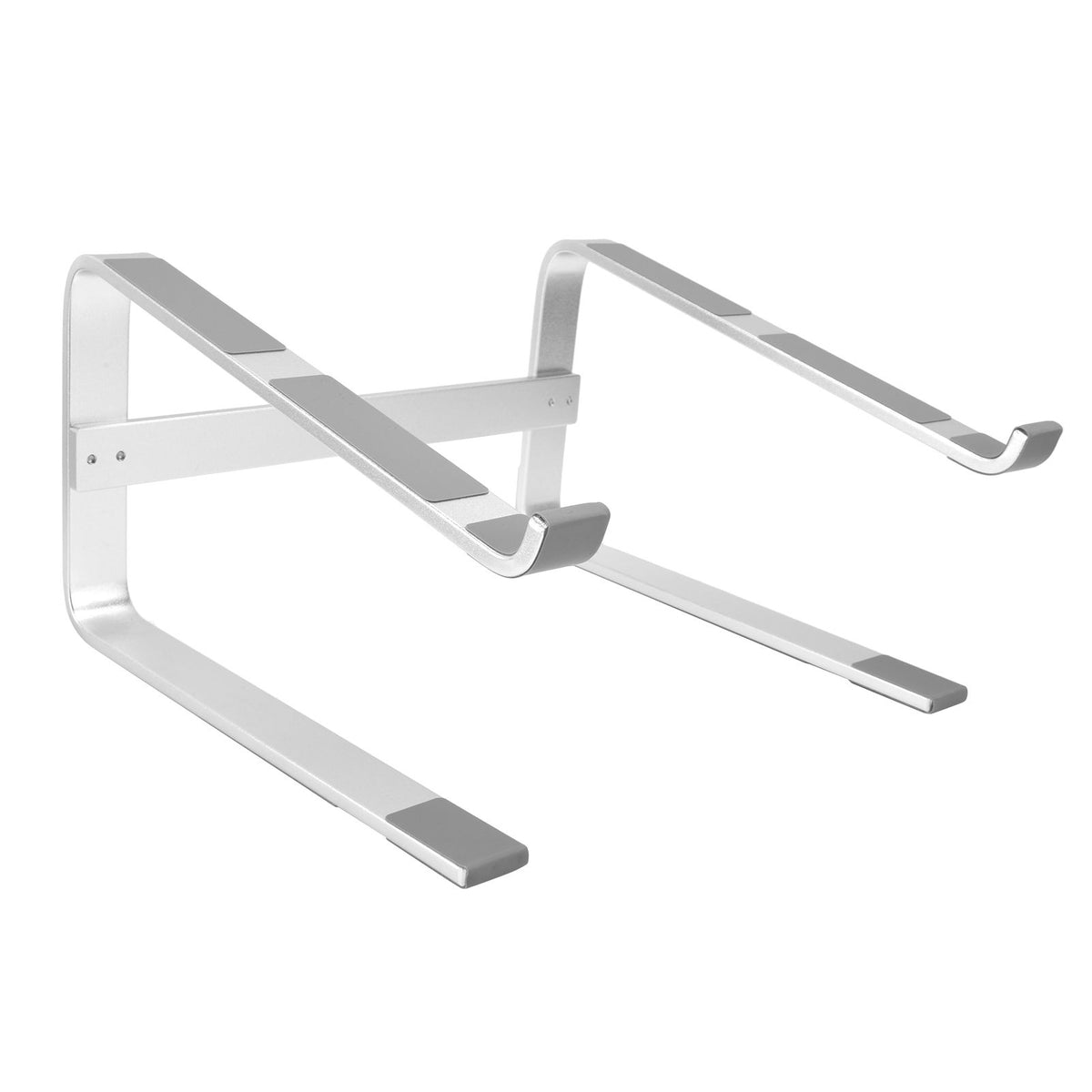 Desktop Laptop Stand Ergonomic Aluminum Alloy Laptop PC Computer Riser Cooling Shelf for Home Office Silver