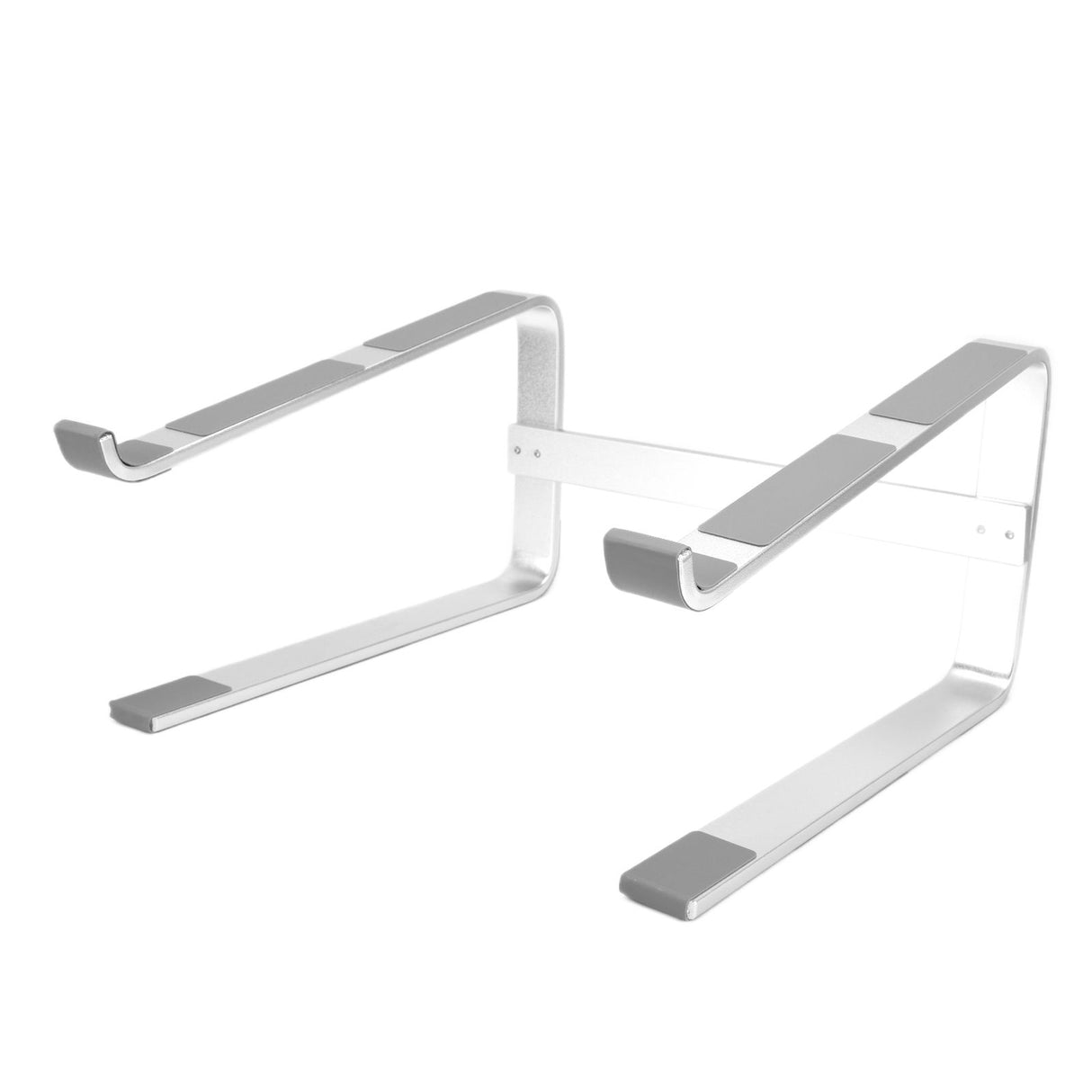 Desktop Laptop Stand Ergonomic Aluminum Alloy Laptop PC Computer Riser Cooling Shelf for Home Office Silver