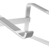 Desktop Laptop Stand Ergonomic Aluminum Alloy Laptop PC Computer Riser Cooling Shelf for Home Office Silver - Extra Image