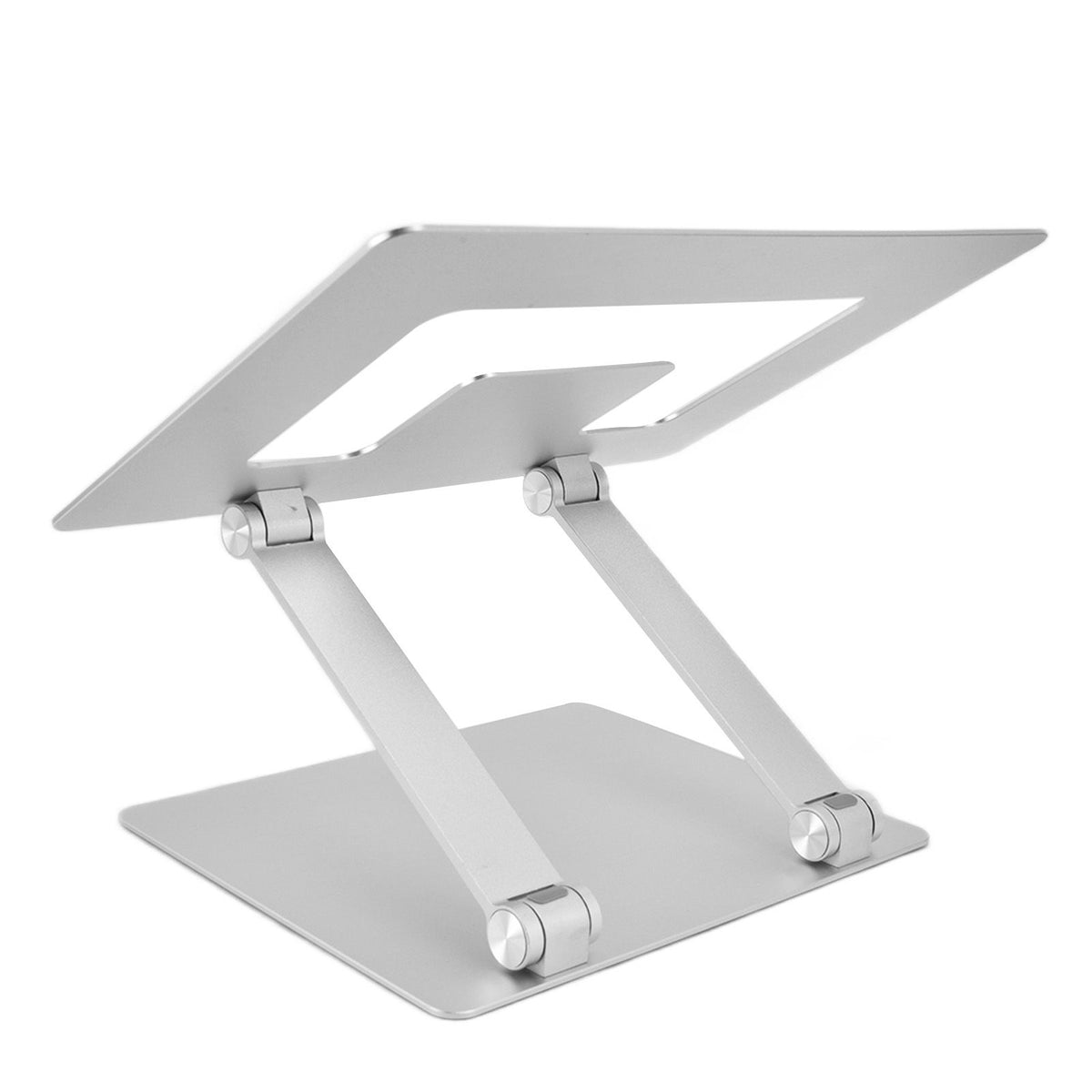 Laptop Stand Collapsible Portable Aluminium Alloy Notebook Support Computer Riser Stand Silver Computer Cooling Holder