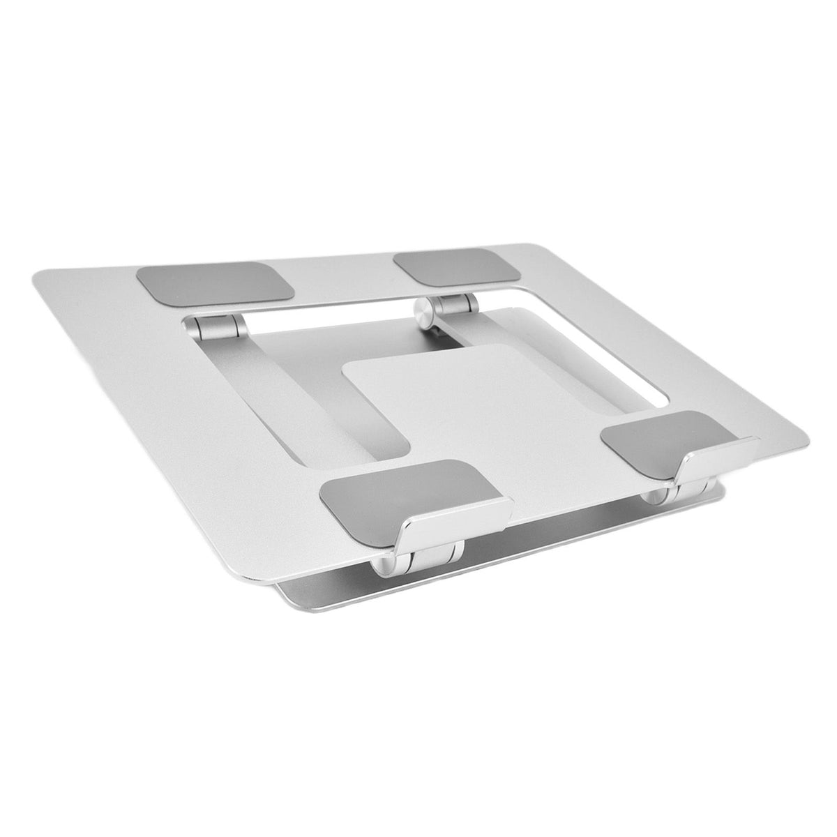 Laptop Stand Collapsible Portable Aluminium Alloy Notebook Support Computer Riser Stand Silver Computer Cooling Holder