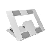 Laptop Stand Collapsible Portable Aluminium Alloy Notebook Support Computer Riser Stand Silver Computer Cooling Holder - Extra Image