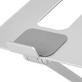 Laptop Stand Collapsible Portable Aluminium Alloy Notebook Support Computer Riser Stand Silver Computer Cooling Holder - Extra Image