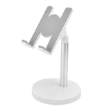 Cell Phone Stand Aluminum Alloy Adjustable Height Desk Mobile Phone Holder for IOS Tablet Silver