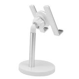 Cell Phone Stand Aluminum Alloy Adjustable Height Desk Mobile Phone Holder for IOS Tablet Silver - Top-Down View