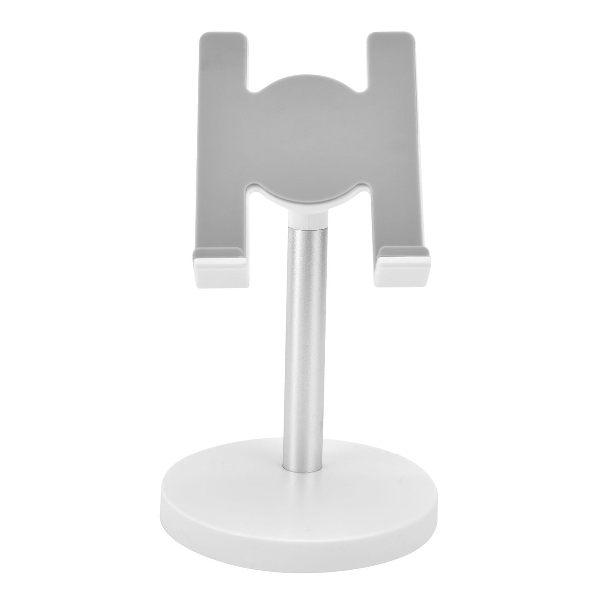 Cell Phone Stand Aluminum Alloy Adjustable Height Desk Mobile Phone Holder for IOS Tablet Silver