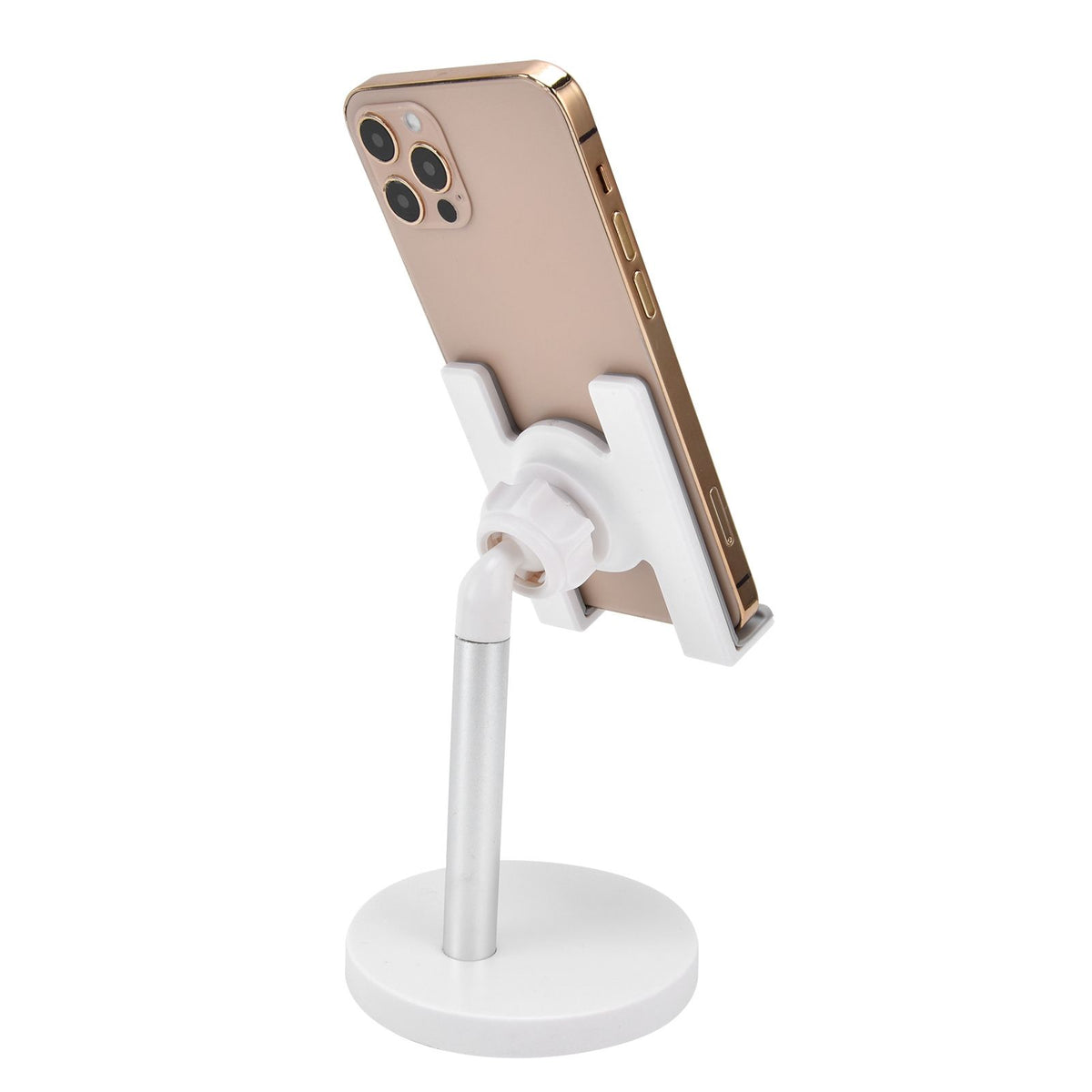 Cell Phone Stand Aluminum Alloy Adjustable Height Desk Mobile Phone Holder for IOS Tablet Silver