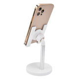 Cell Phone Stand Aluminum Alloy Adjustable Height Desk Mobile Phone Holder for IOS Tablet Silver