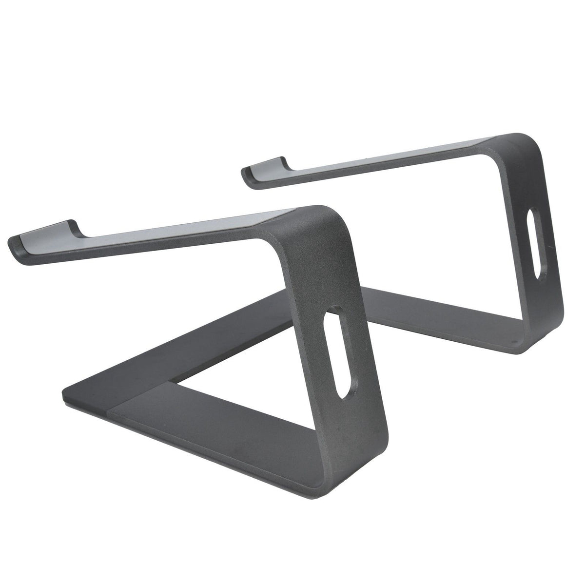 Aluminum Alloy Laptop Stand Portable Computer Stand Riser Desktop Metal Base Cooling Bracket Space Grey