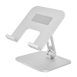 Adjustable Tablet Stand Holder Aluminium Alloy Portable Foldable Desktop Mobile Phone Stand Silver