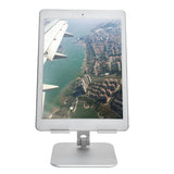 Adjustable Tablet Stand Holder Aluminium Alloy Portable Foldable Desktop Mobile Phone Stand Silver - Extra Image
