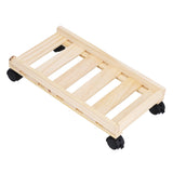 Mobile Computer Host Bracket Wooden CPU Stand with Good Heat Dissipation Performance for Office and Home - 45-Degree Angle