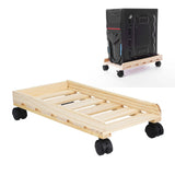Mobile Computer Host Bracket Wooden CPU Stand with Good Heat Dissipation Performance for Office and Home - Extra Image