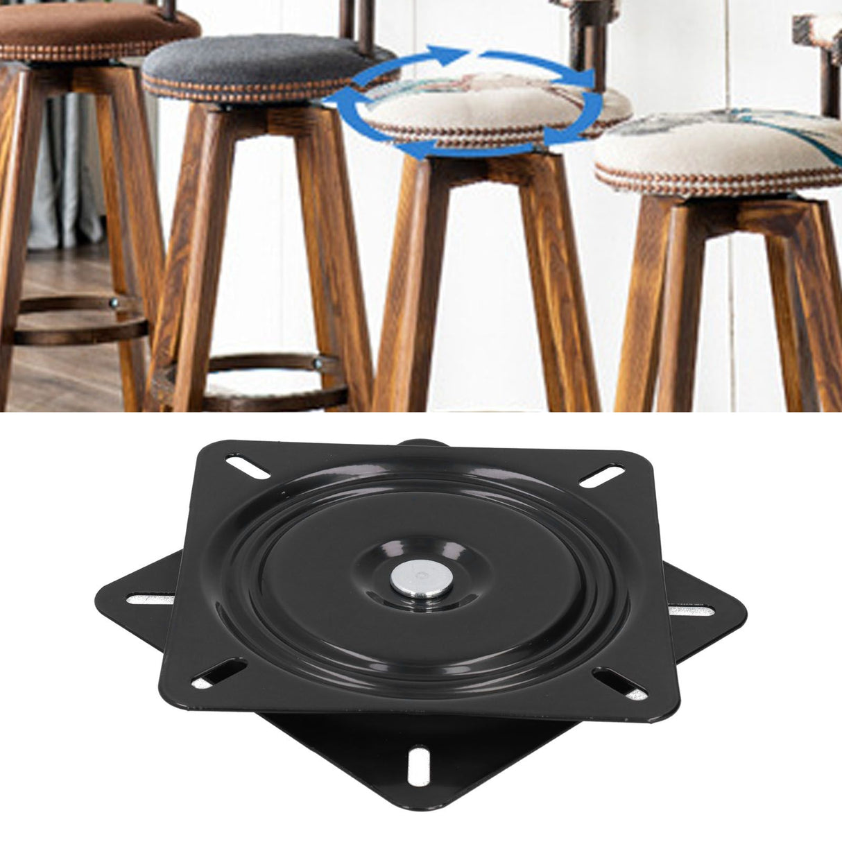 Replacement Rotating Base 360° Free Rotation Furniture Hardware Turntable Bar Chair Rotating Base