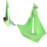 Aerial Yoga Hammock 1 X 2.8m Safe Breathable Relieve Pain Children's Elastic Hammock for Yoga Children UseGreen - Extra Image
