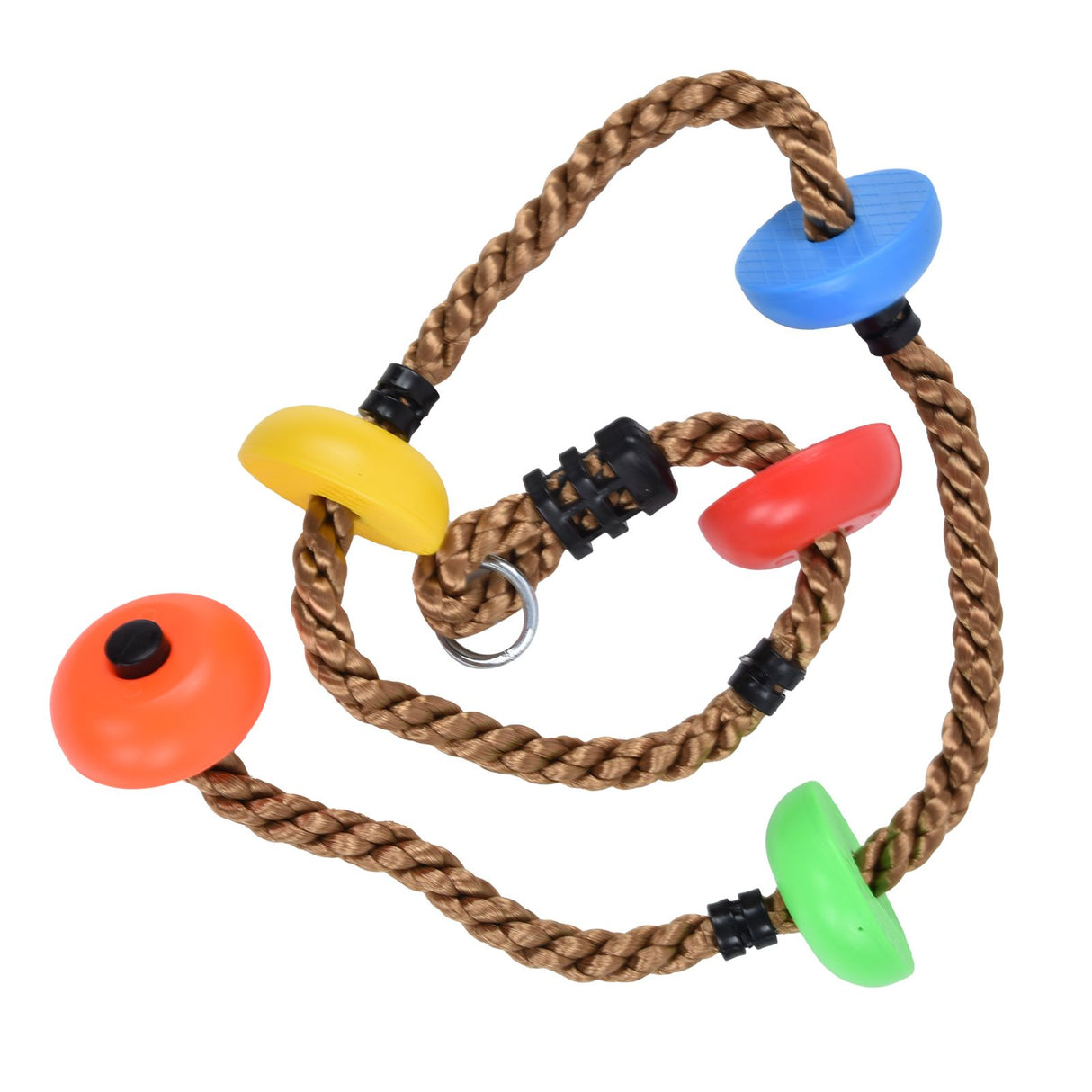 194cm Disc Swing Rope Plastic Multicolor Platforms for Children Balconies Courtyards Outdoor