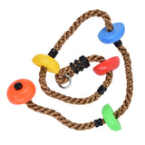194cm Disc Swing Rope Plastic Multicolor Platforms for Children Balconies Courtyards Outdoor