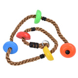 194cm Disc Swing Rope Plastic Multicolor Platforms for Children Balconies Courtyards Outdoor