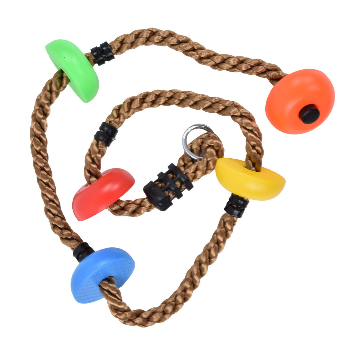 194cm Disc Swing Rope Plastic Multicolor Platforms for Children Balconies Courtyards Outdoor
