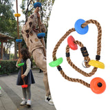 194cm Disc Swing Rope Plastic Multicolor Platforms for Children Balconies Courtyards Outdoor