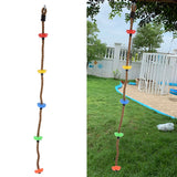 194cm Disc Swing Rope Plastic Multicolor Platforms for Children Balconies Courtyards Outdoor - Extra Image