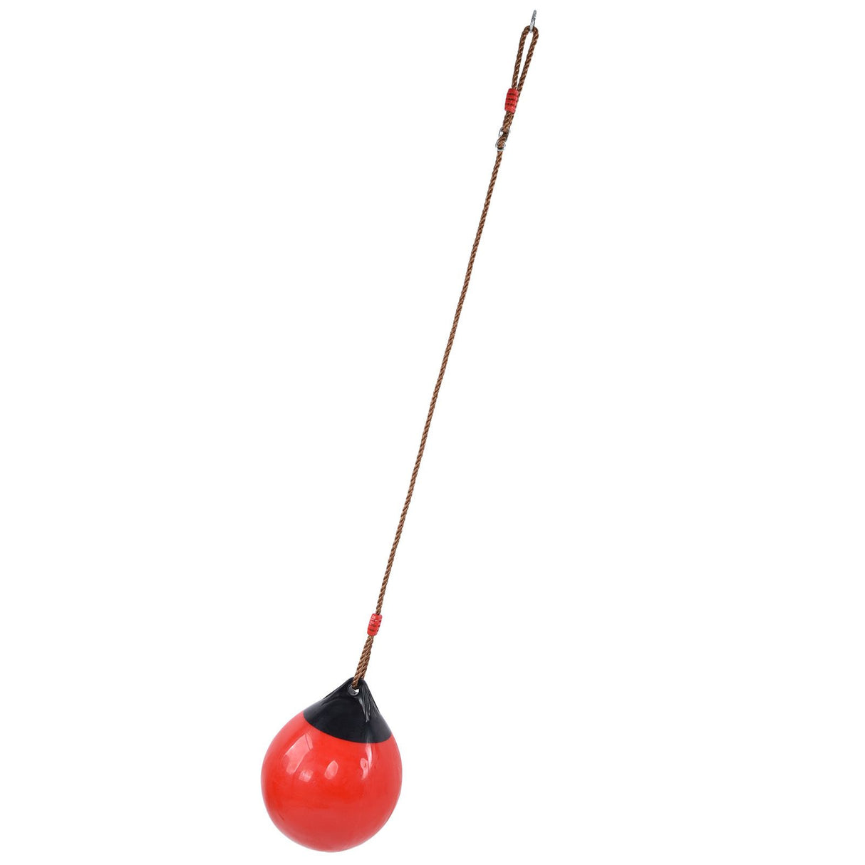 Inflatable Ball Swing Seat 29cm/11.4in Red Small with Hanging Rope Chain for Indoor Outdoor Garden