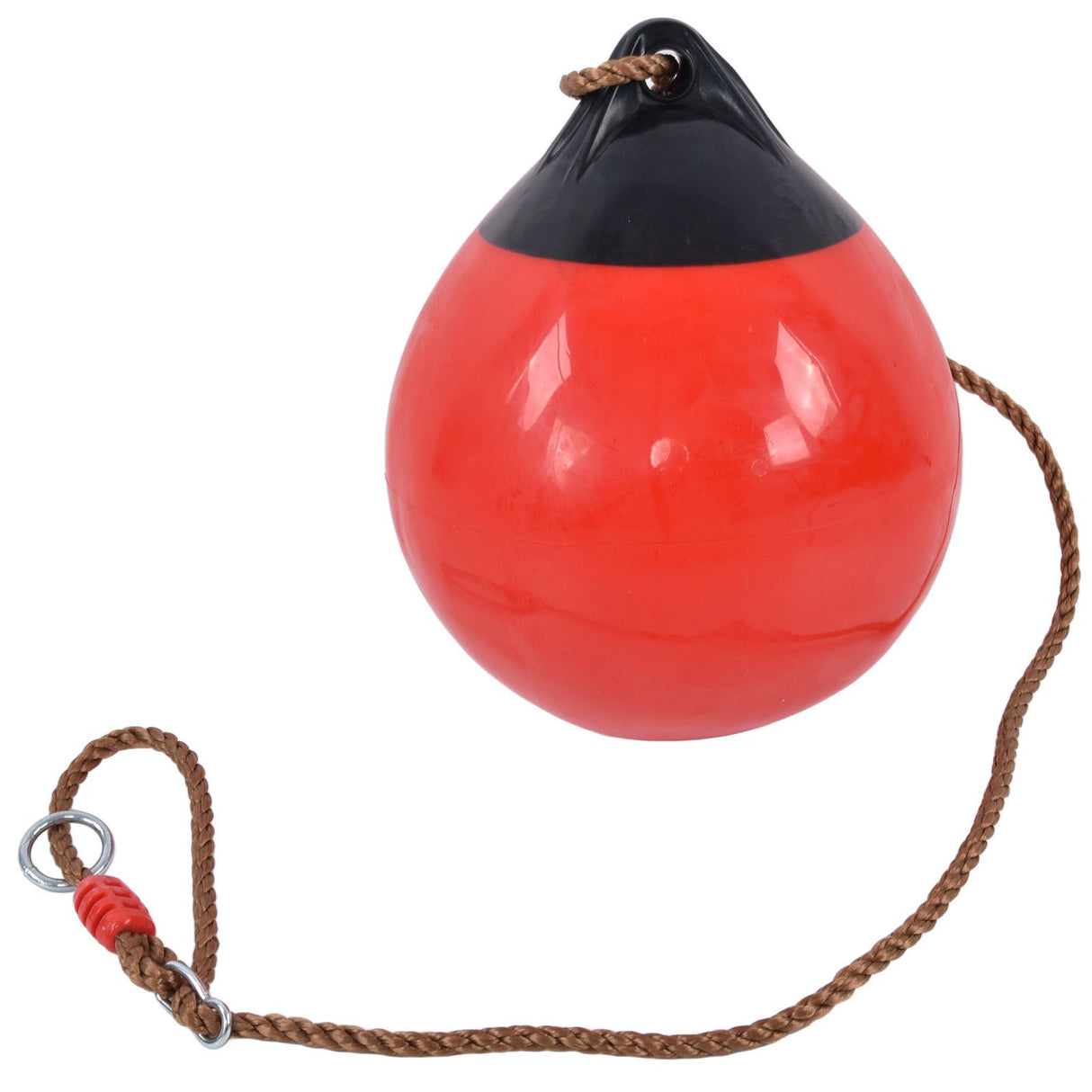 Inflatable Ball Swing Seat 29cm/11.4in Red Small with Hanging Rope Chain for Indoor Outdoor Garden