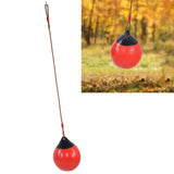 Inflatable Ball Swing Seat 29cm/11.4in Red Small with Hanging Rope Chain for Indoor Outdoor Garden