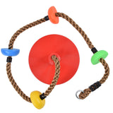 Disc Swing Seat Climbing Rope Colorful High Strength for Kids Children Indoors Outdoors - Extra Image