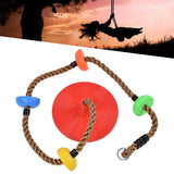 Disc Swing Seat Climbing Rope Colorful High Strength for Kids Children Indoors Outdoors - Extra Image