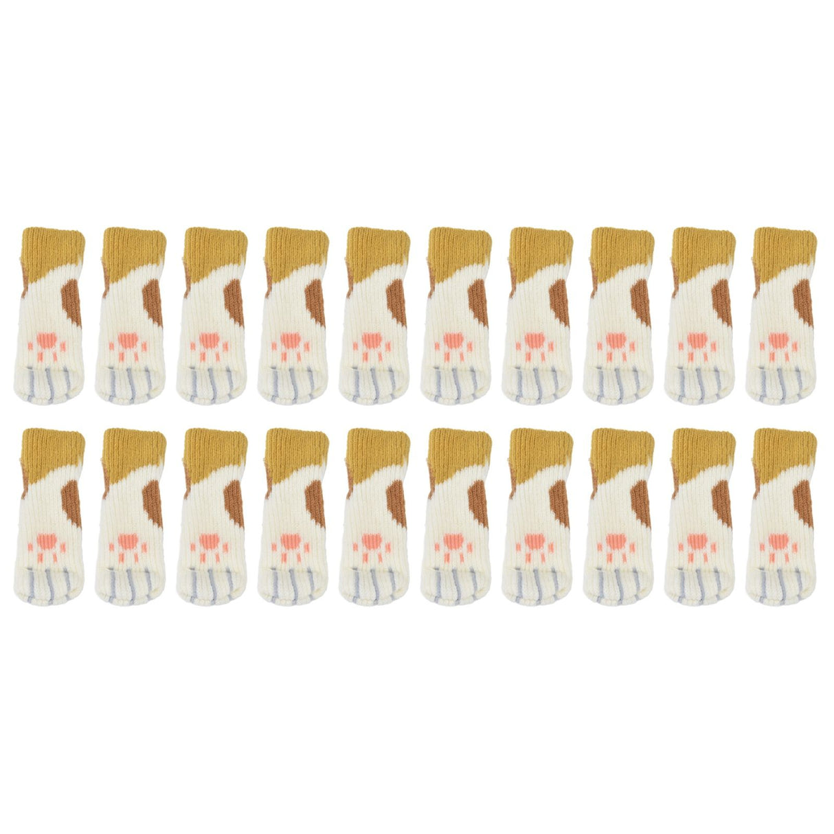 20pcs Furniture Leg Covers High Elastic Knitted Chair Leg Floor Protectors for Moving Easily and Reduce Noise