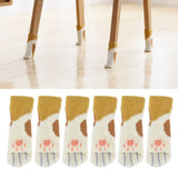 20pcs Furniture Leg Covers High Elastic Knitted Chair Leg Floor Protectors for Moving Easily and Reduce Noise