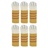 20pcs Furniture Leg Covers High Elastic Knitted Chair Leg Floor Protectors for Moving Easily and Reduce Noise - Top-Down View