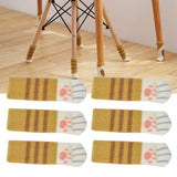 20pcs Furniture Leg Covers High Elastic Knitted Chair Leg Floor Protectors for Moving Easily and Reduce Noise