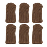 20Pcs Knitted Chair Covers Double Thickness Furniture Leg Cover Legs Floor Protectors for Desks - Low Angle