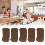 20Pcs Knitted Chair Covers Double Thickness Furniture Leg Cover Legs Floor Protectors for Desks - Extra Image