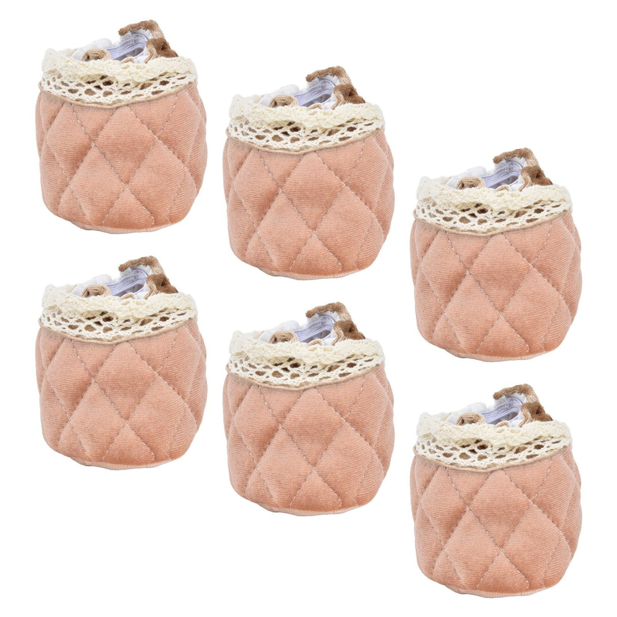 20Pcs Furniture Leg Covers Covers Flannel Lace Thickened Chair Legs Floor Protectors Wear Resistant