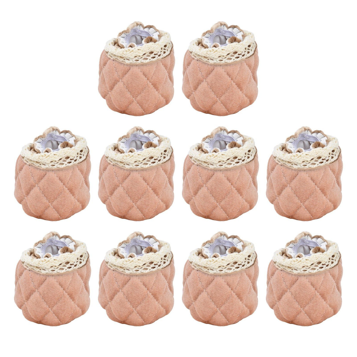 20Pcs Furniture Leg Covers Covers Flannel Lace Thickened Chair Legs Floor Protectors Wear Resistant