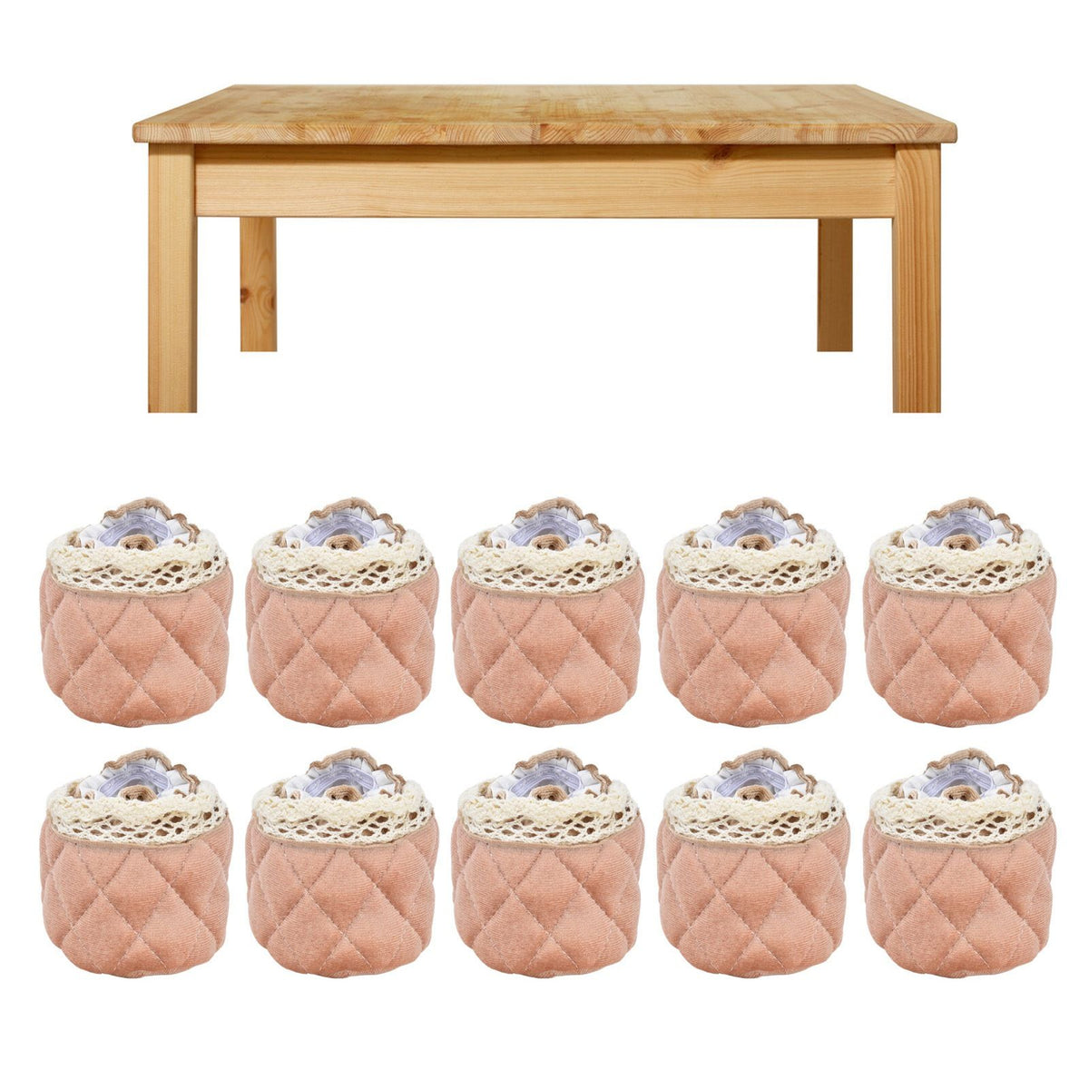 20Pcs Furniture Leg Covers Covers Flannel Lace Thickened Chair Legs Floor Protectors Wear Resistant