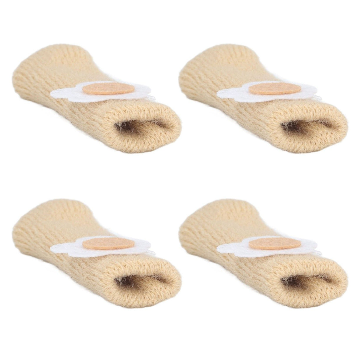 25Pcs Furniture Leg Cover Foot Cover Mat Floor Protector Double Layer Knitted Set Kit