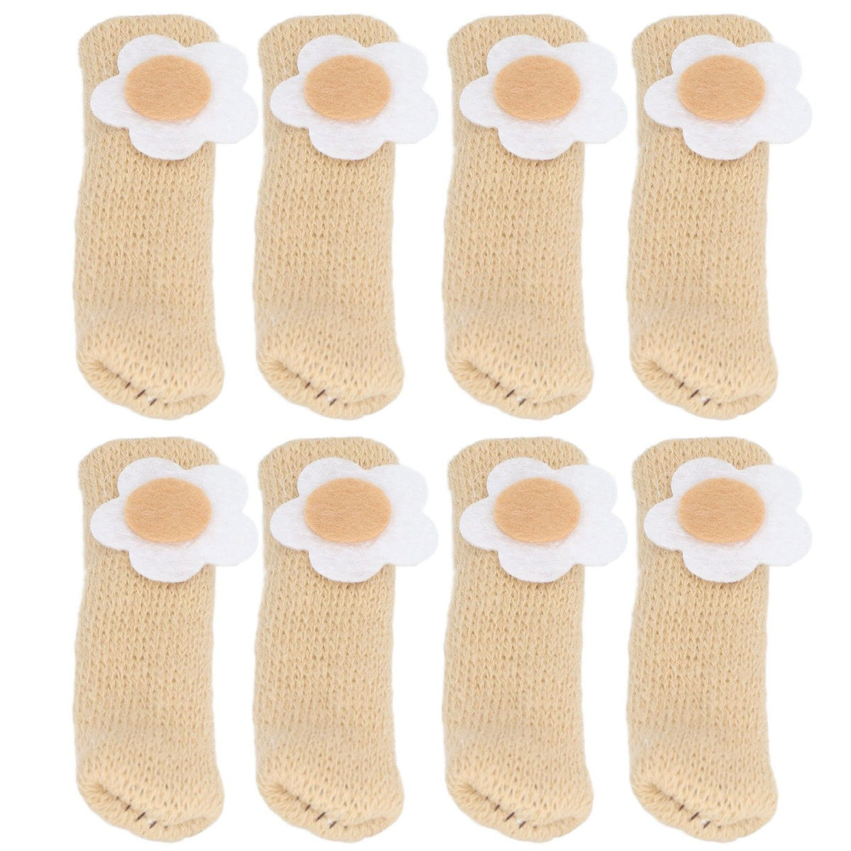 25Pcs Furniture Leg Cover Foot Cover Mat Floor Protector Double Layer Knitted Set Kit