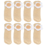 25Pcs Furniture Leg Cover Foot Cover Mat Floor Protector Double Layer Knitted Set Kit - Side View