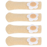 25Pcs Furniture Leg Cover Foot Cover Mat Floor Protector Double Layer Knitted Set Kit