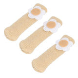25Pcs Furniture Leg Cover Foot Cover Mat Floor Protector Double Layer Knitted Set Kit