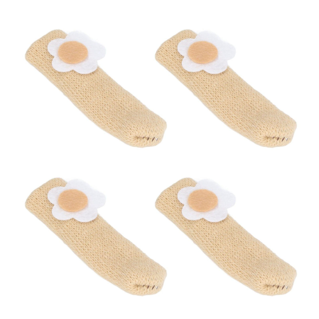 25Pcs Furniture Leg Cover Foot Cover Mat Floor Protector Double Layer Knitted Set Kit